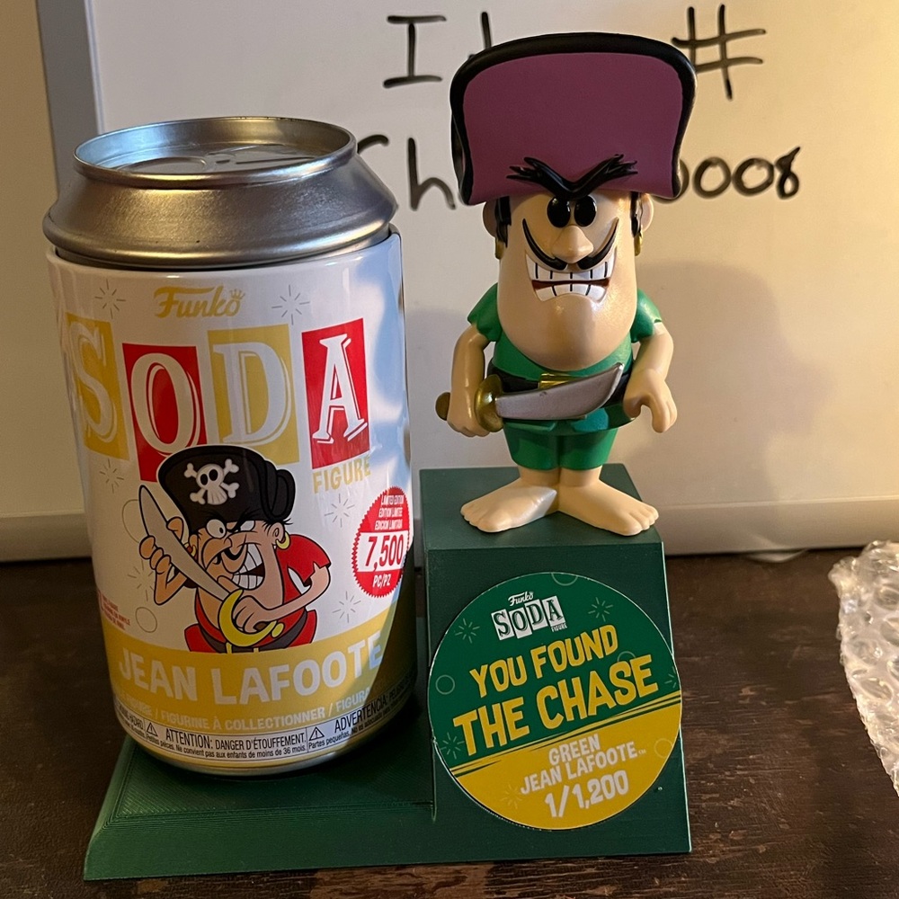 Funko Soda CHASE Jean Lafoote Cap’n Crunch limited edition Figure Green